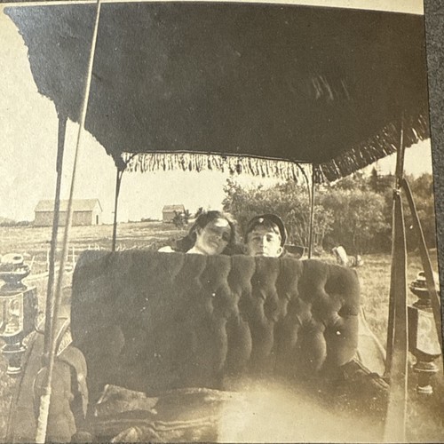 1890s cute couple rumble seat - cute,